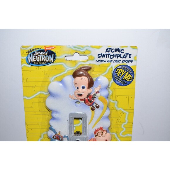 Jimmy Neutron Atomic Switch Plate Cover Launch Pad Light Effects Vtg NOS - Picture 2 of 8